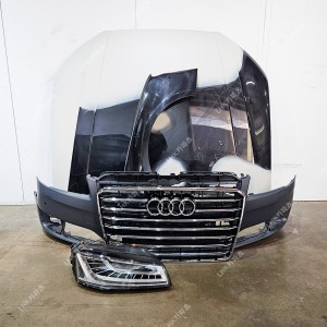 아우디 A8 4H0 후기 라이트 범퍼 그릴 휀다 본넷 수입차중고부풉 16-19